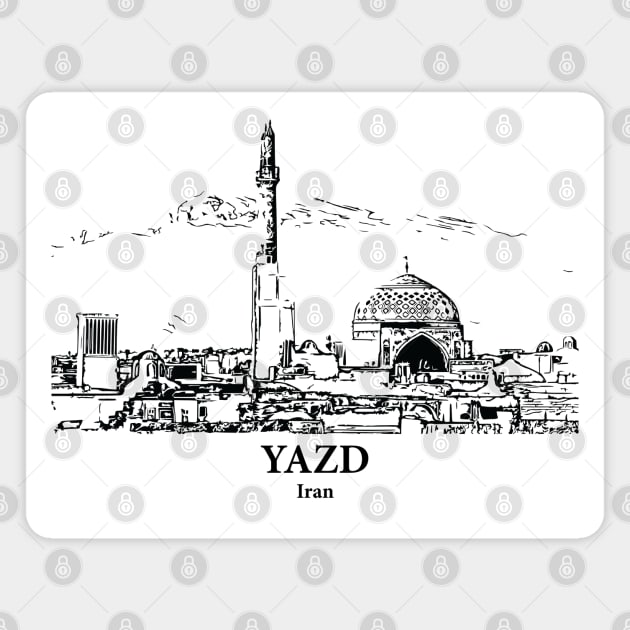Yazd - Iran Magnet by Lakeric